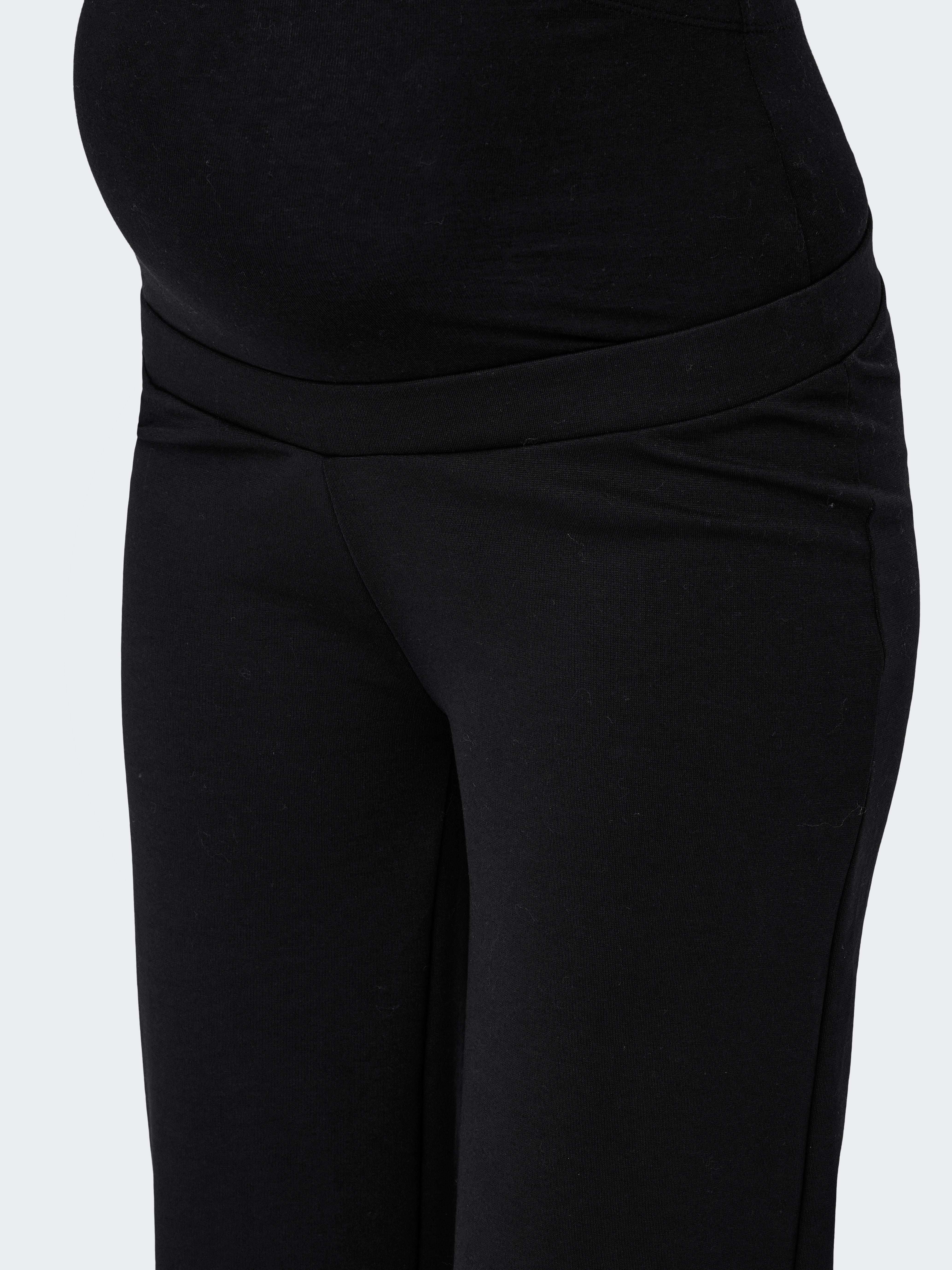 OLMFEVER Locker geschnitten Hose mit weitem Beinschnitt Black
