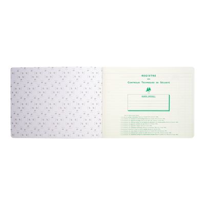 Exacompta - Registre des contrôles de santé et de sécurité au travail - 24 x 32 cm