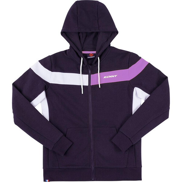Kenny - Sweat à capuche femme Racing Lady Violet / Blanc