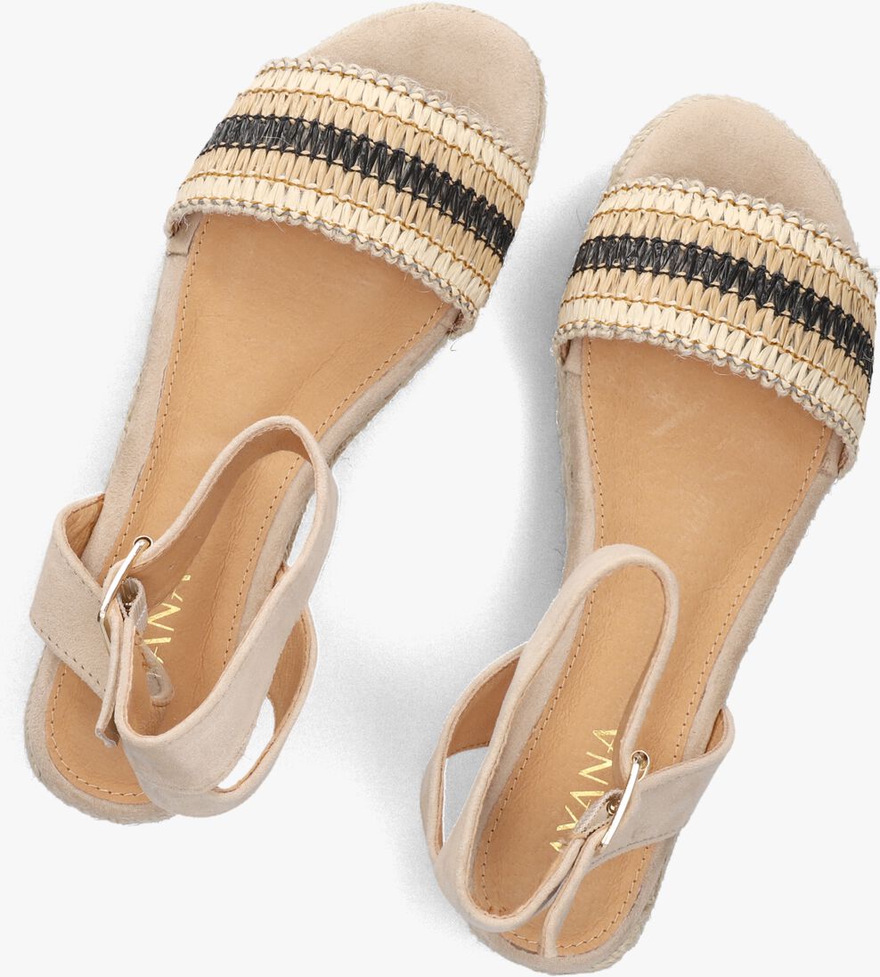 beige ayana sandalen met hak 0047-71
