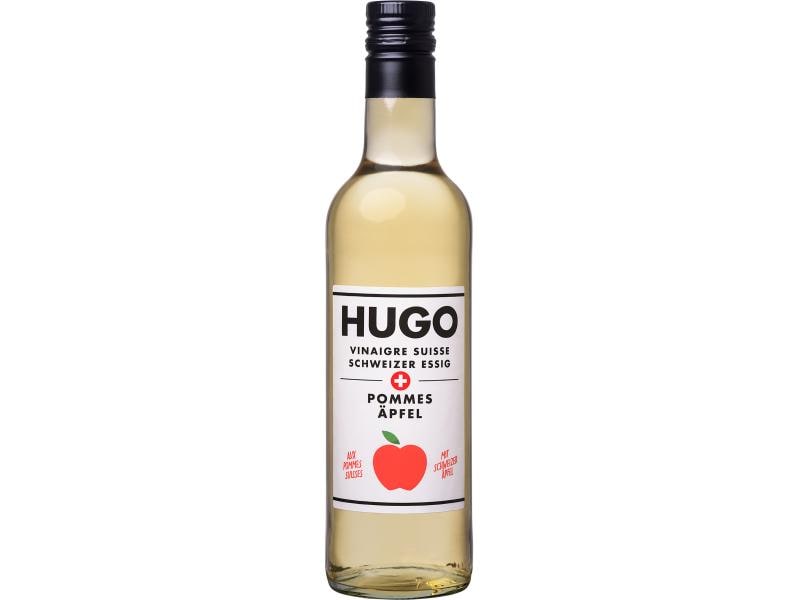 Hugo Reitzel Flasche Schweizer Apfelessig 500 ml Schweizer Genuss aus der HUGO Pickles Reihe