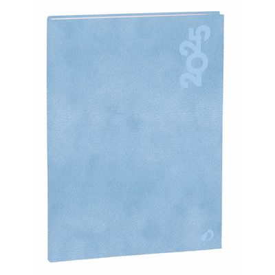 Quo Vadis Gaia - Agenda - 2025 - semainier - reliure piquée - mini - 100 x 150 mm - portrait - papier blanc - couleur unique - cloud blue cover - papier cartonné