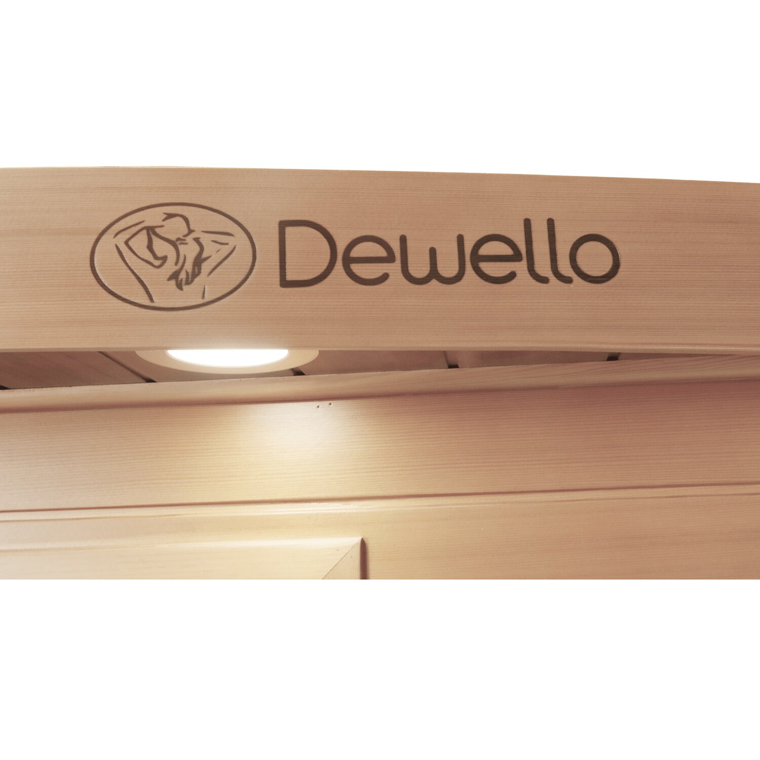 Dewello® Infrarotkabine Pierson Pro 100x100 für 1 Person, Hemlockholz & Zeder, 3 DUO-Vollspektrumstrahler, 3 Karbonstrahler