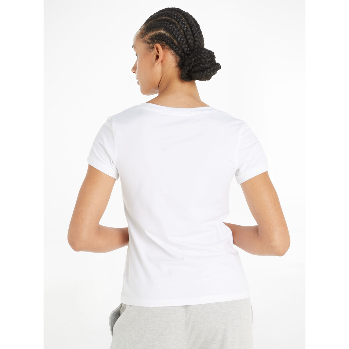 CALVIN KLEIN JEANS<br>Camiseta de manga curta com decote em V