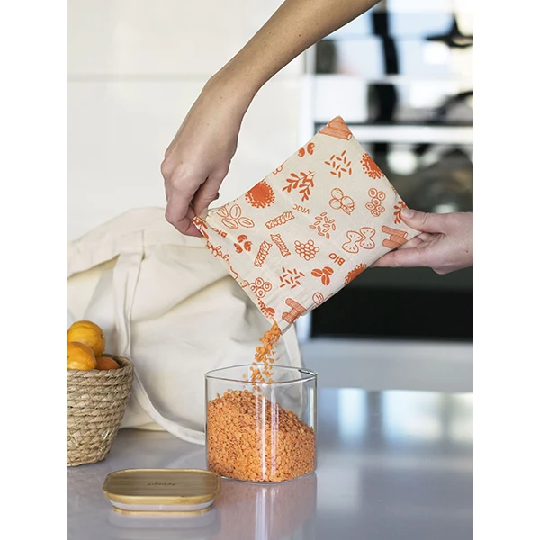 Sac à vrac coton bio, taille M Pebbly