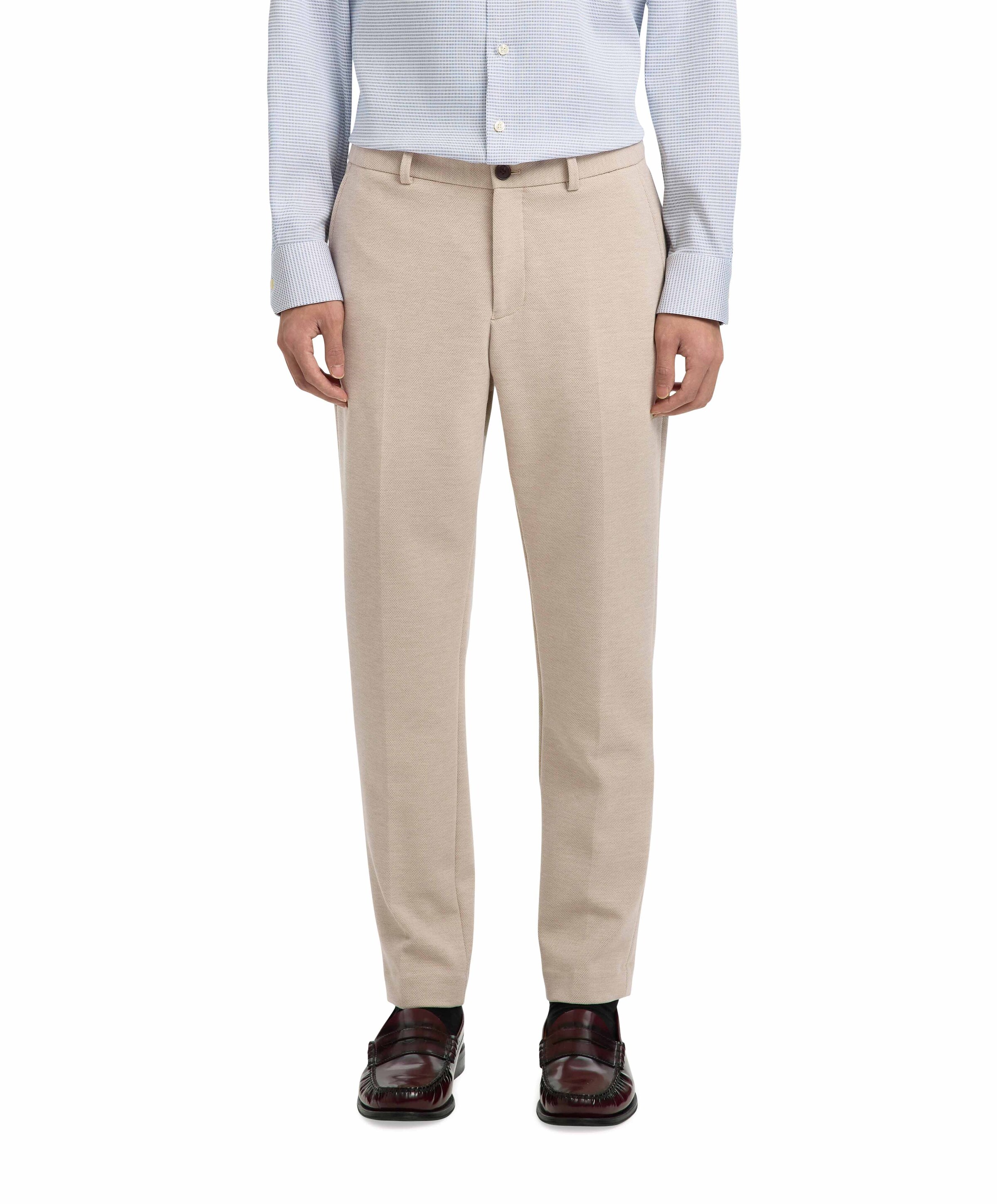 Selected SLHSLIM-AITOR JERSEY TRS FLEX NOOS heren pantalon beige