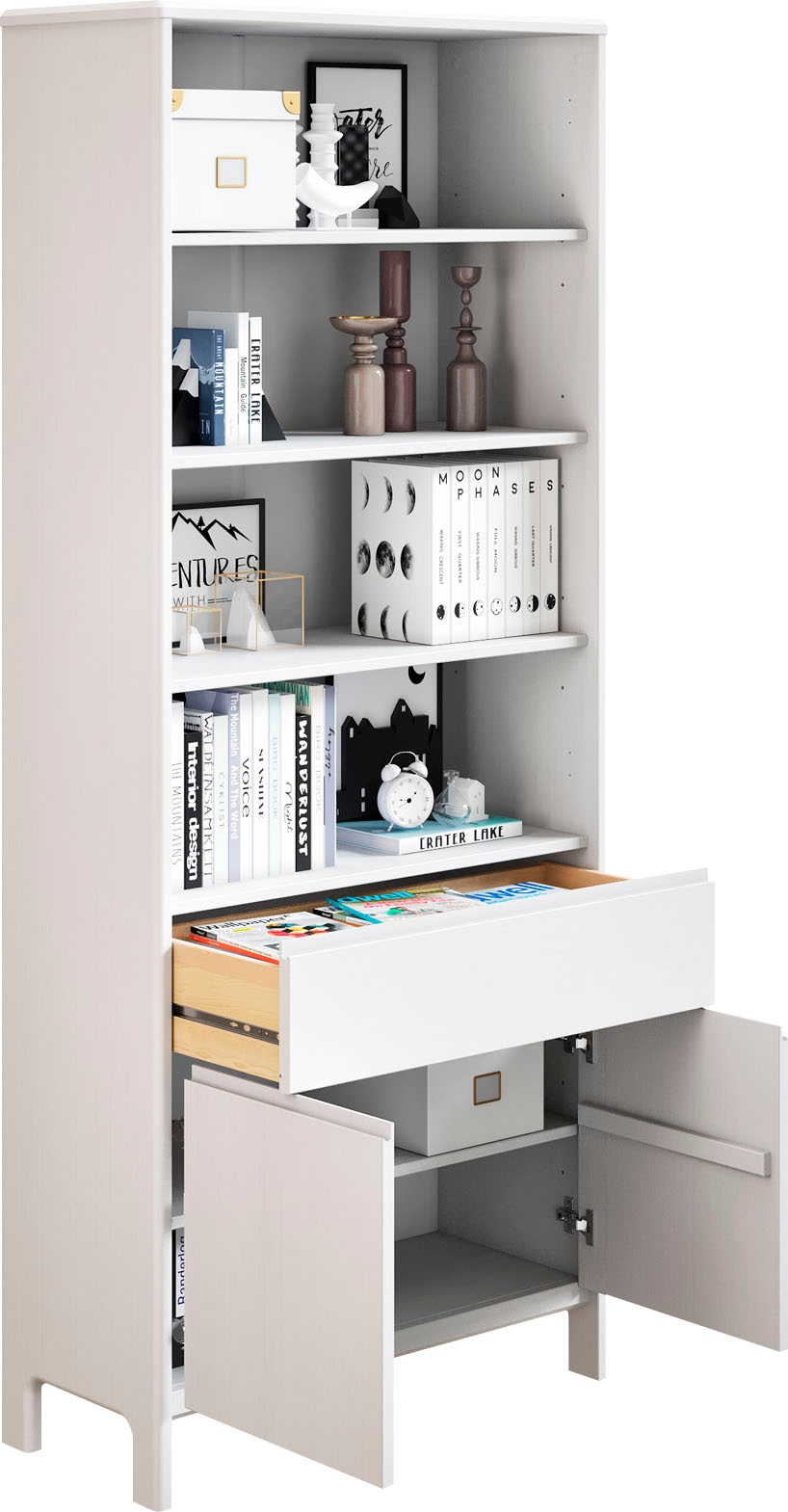 Home affaire Regal »Luven« Breite 82 cm, Massivholz