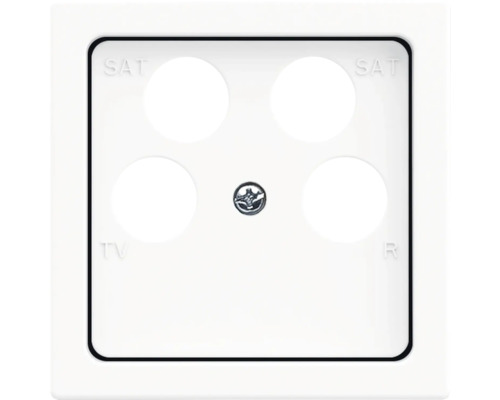 Busch Jaeger 1743/10-04-84 Centrale afdekplaat voor 4-voudige antenneaansluiting Future Linear studio wit
