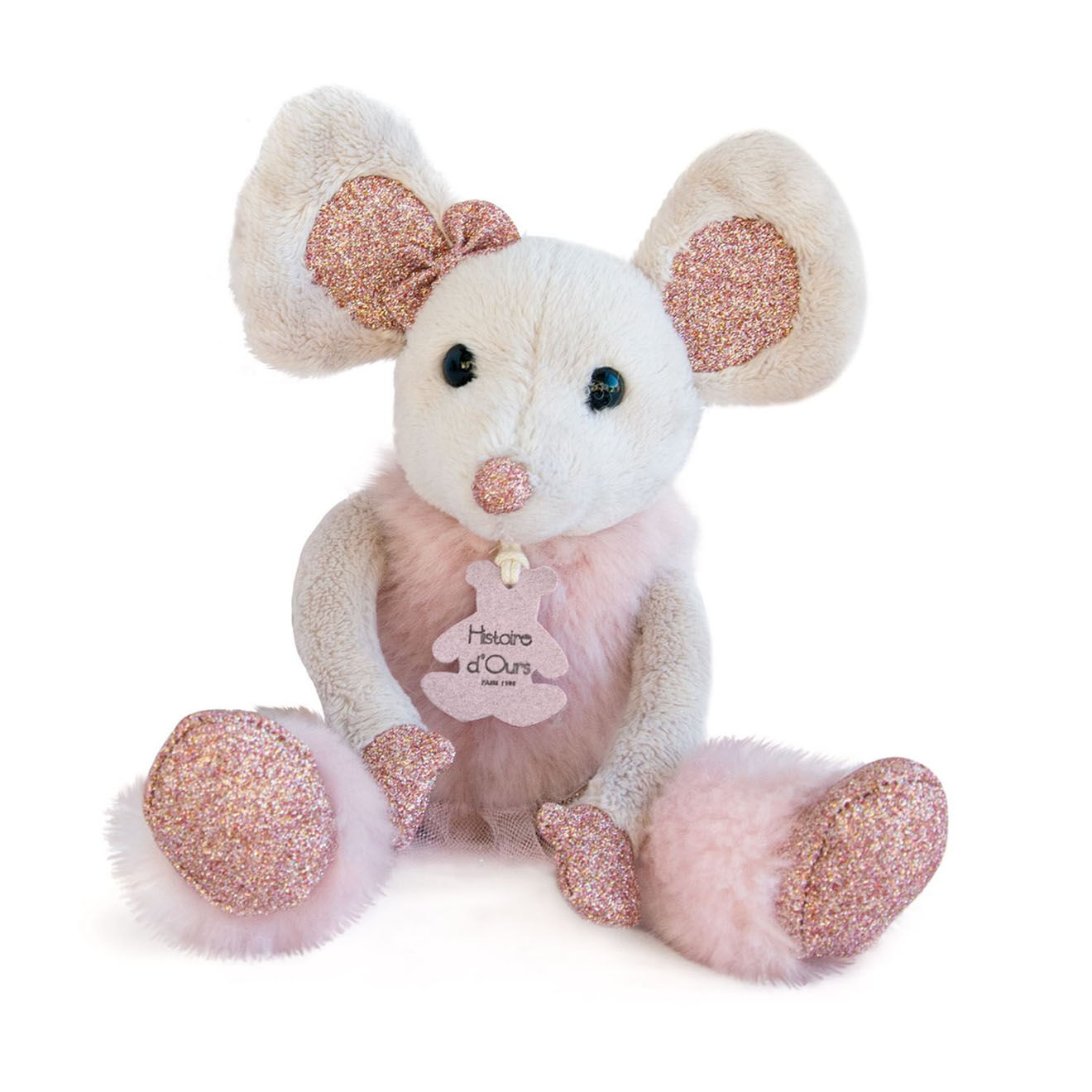 Histoire d'Ours Peluche Souris étoile rose