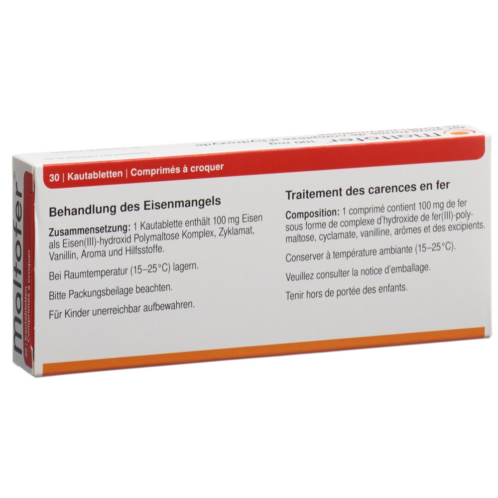 MALTOFER Kautabl 100 mg Blist 30 Stk