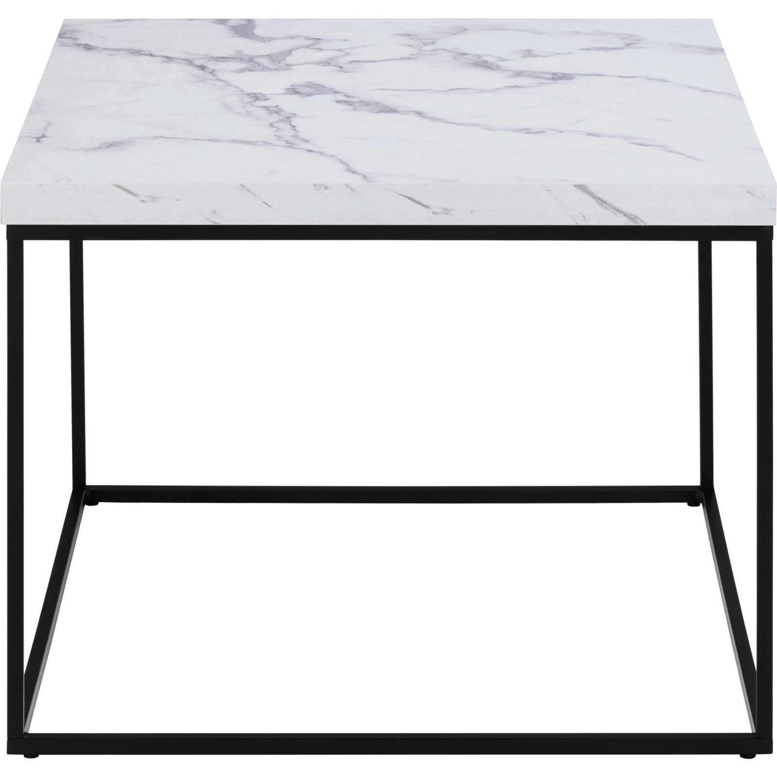 Salontisch Barossa Dekor Marmor-Optik weiss 60 x 60 x 45 cm