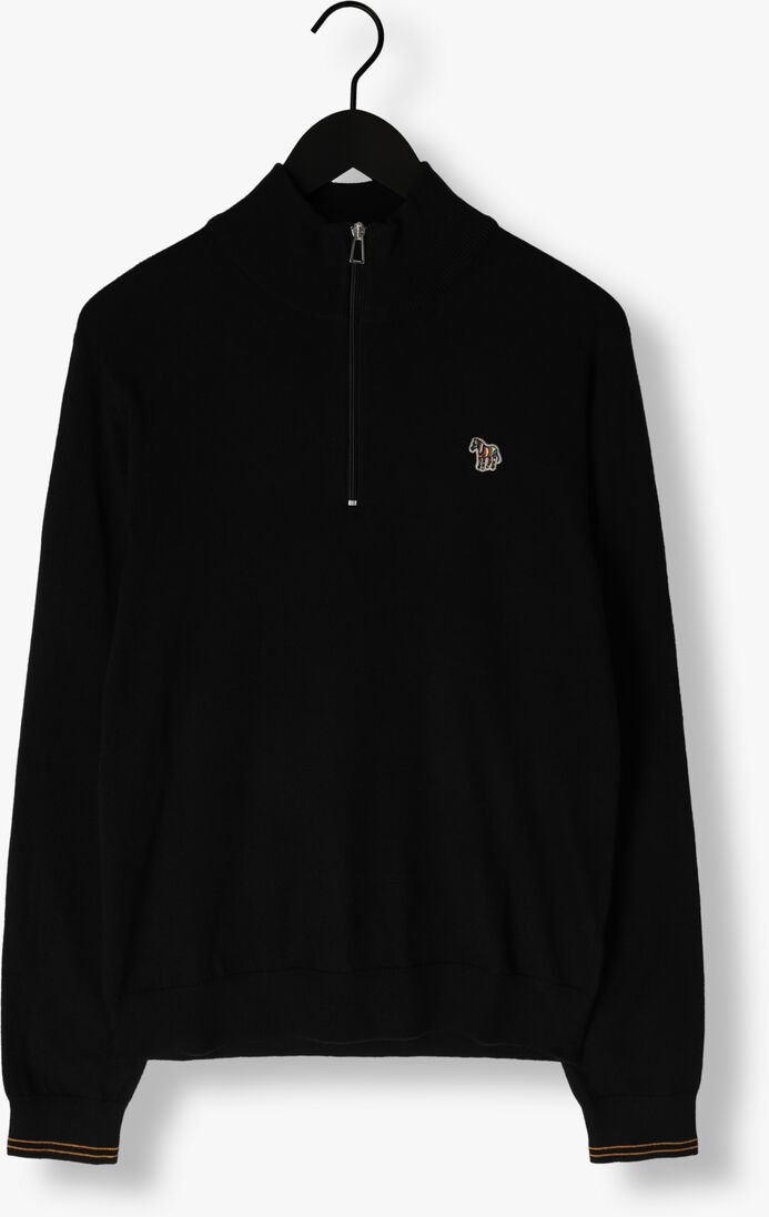 PS PAUL SMITH zwarte ps paul smith trui mens sweater zip neck zeb bad