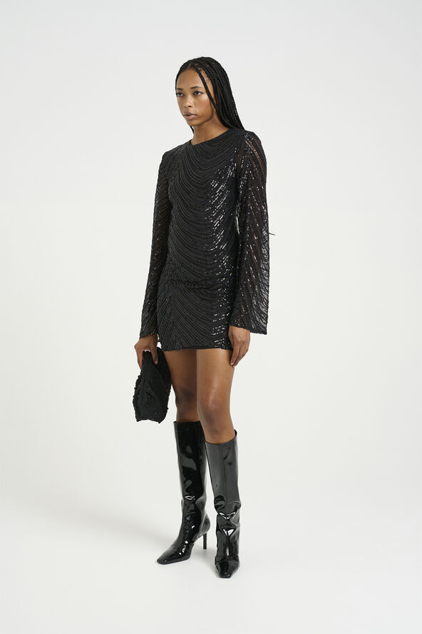 Gestuz GliraGZ short dress Black sequins