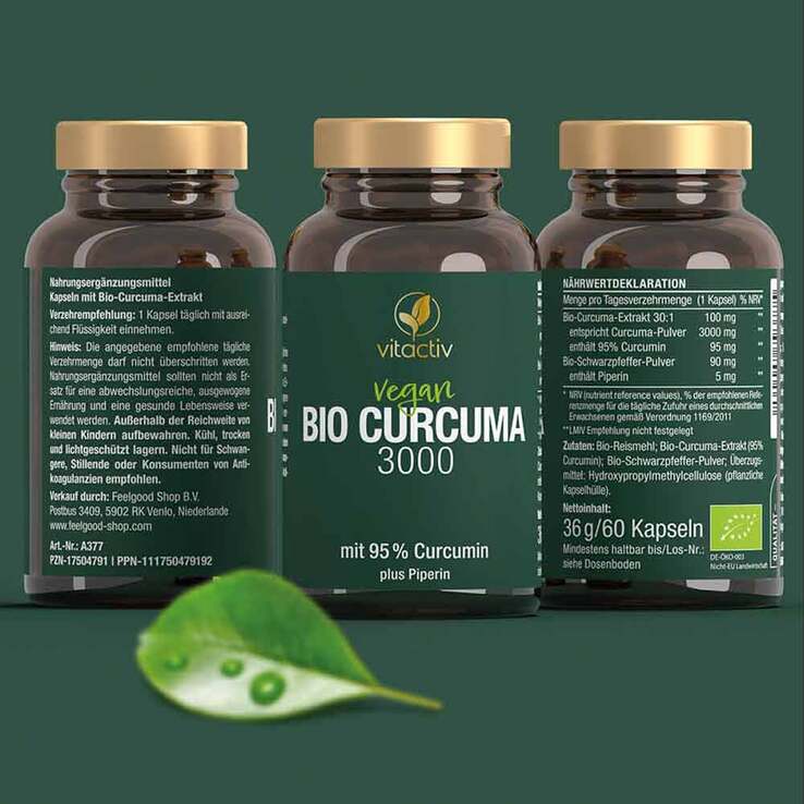 Curcuma 3000 Bio Kapseln, 60 St