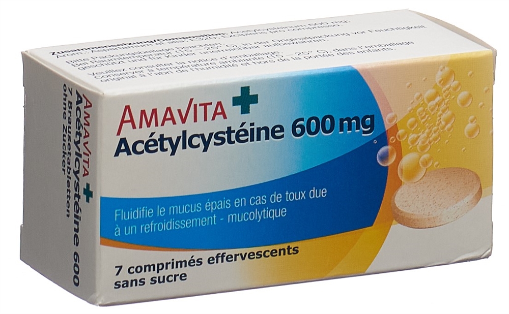Amavita Acetylcystein Brausetabl 600 mg Ds 7 Stk