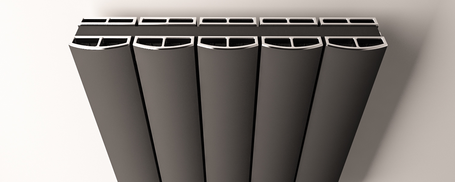 Eastbrook Guardia radiatordeksel Chroom 37,5cm