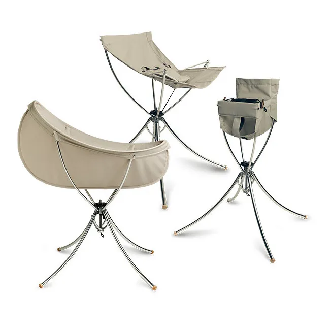 Vaggaro Kit complet: sac bandoulière, support, chaise, berceau et transat | Beige