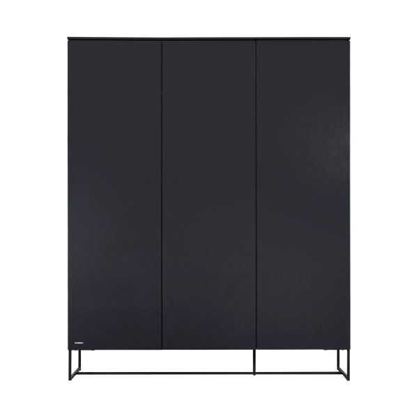 Kidsmill Modular 2 Kledingkast Mat Zwart 3-Deurs