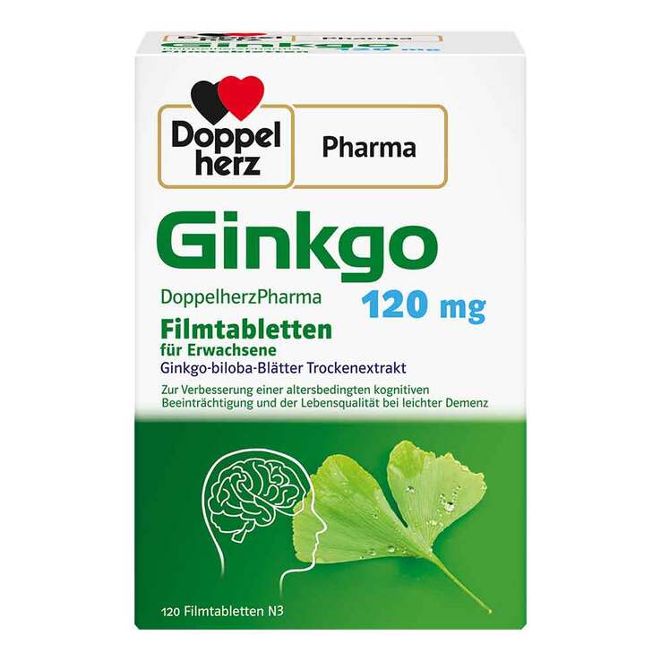 Ginkgo DoppelherzPharma 120 mg Filmtabletten, 120 St
