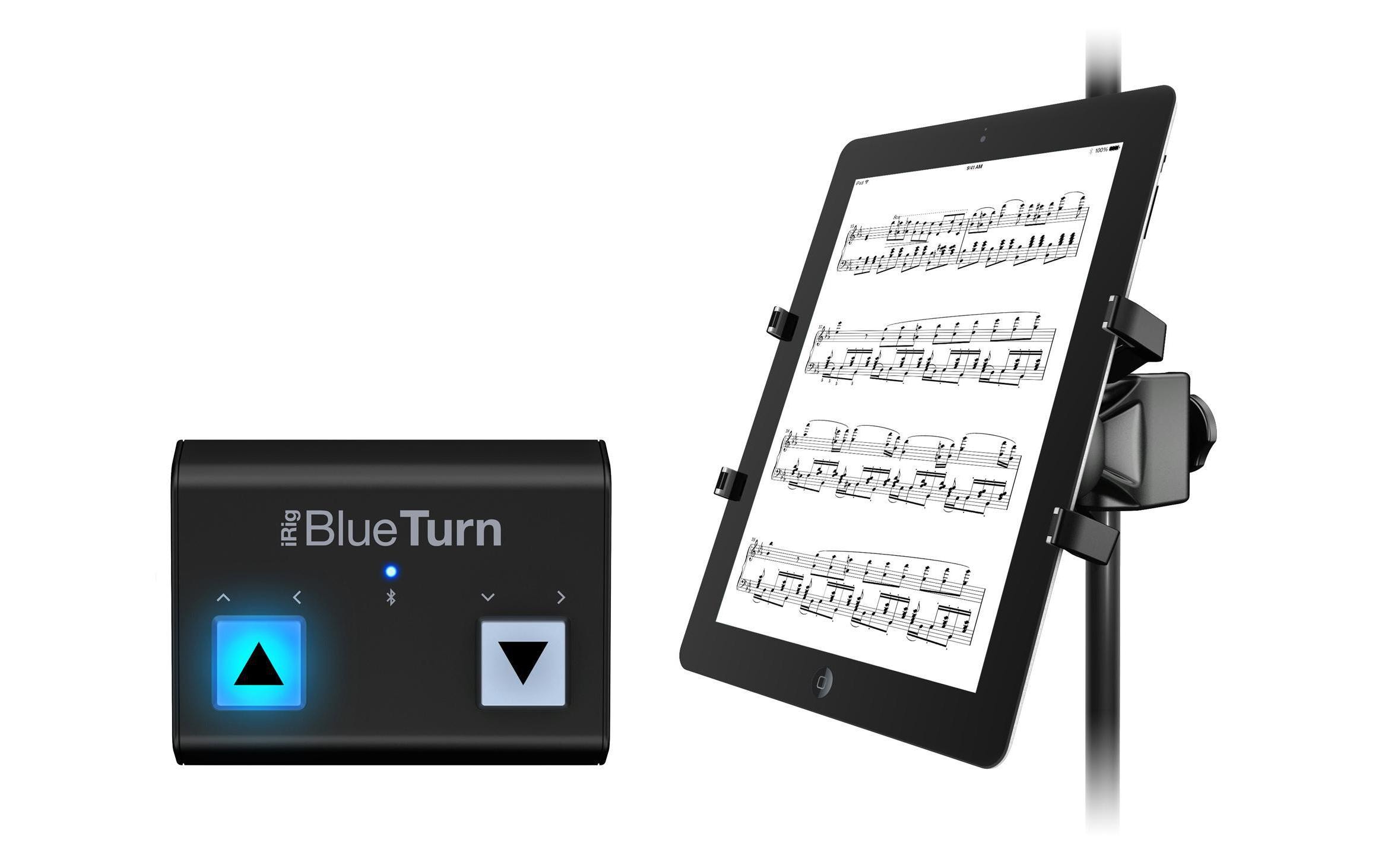 Fusscontroller Tablet Page Turner BundleBluetooth Controller mit Halterung für Tablets