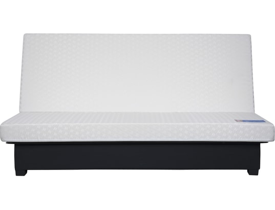 CONCEPT1 - Canapé lit Axel CC 130 mousse 35 kg couette taupe