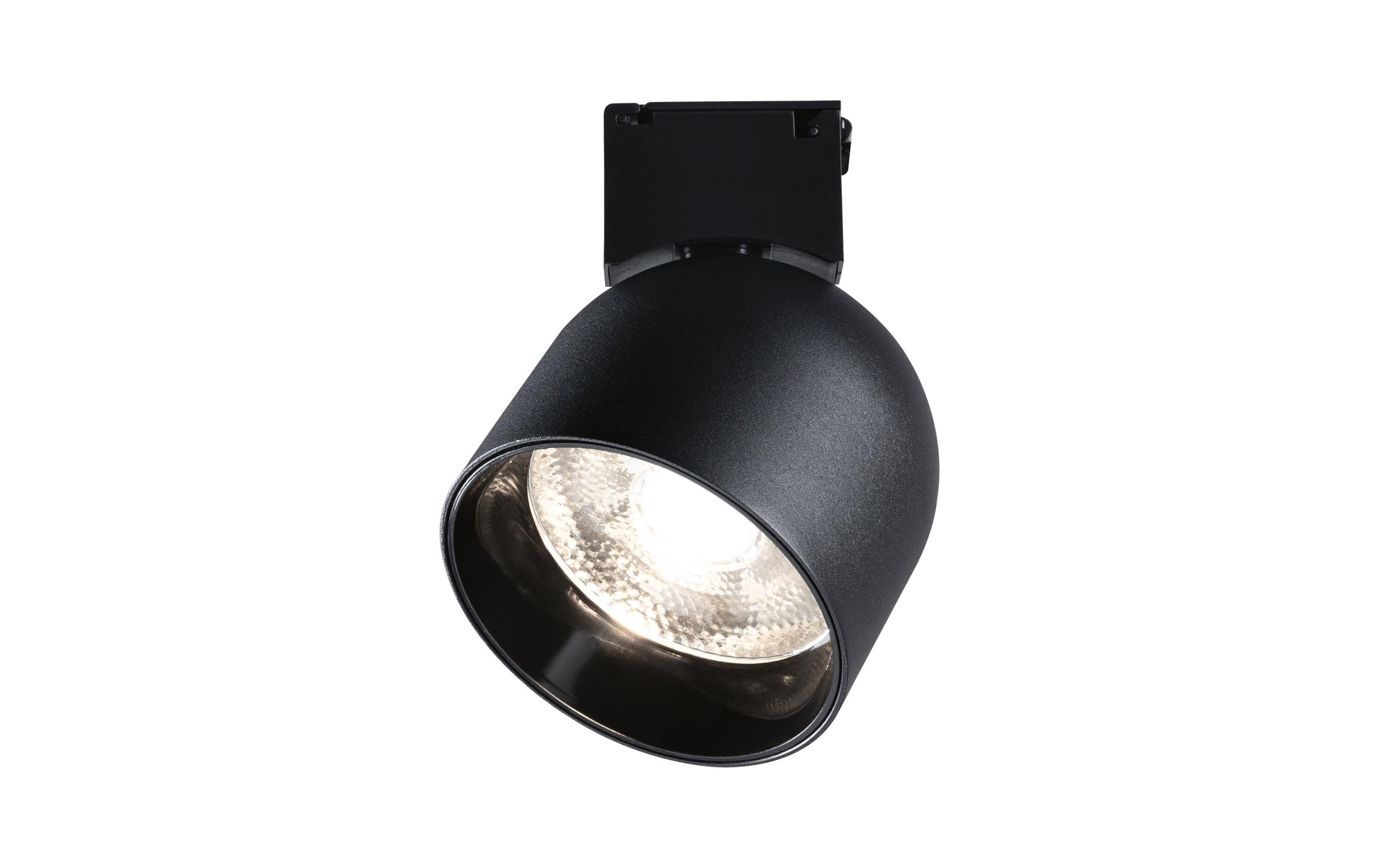 ULine Spot Ronde 110 mm, 3000 K, 90 Ra, Aluminium, SchwarzGurt-System-Leuchte