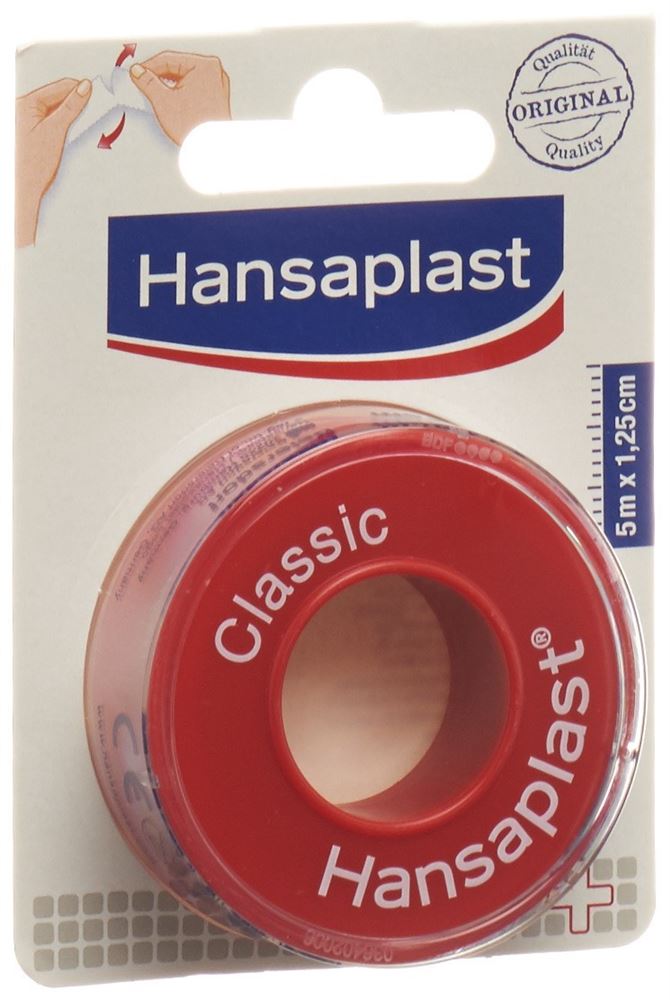 Hansaplast Classic Heftpflaster<br>1 Stück, 5mx1.25cm