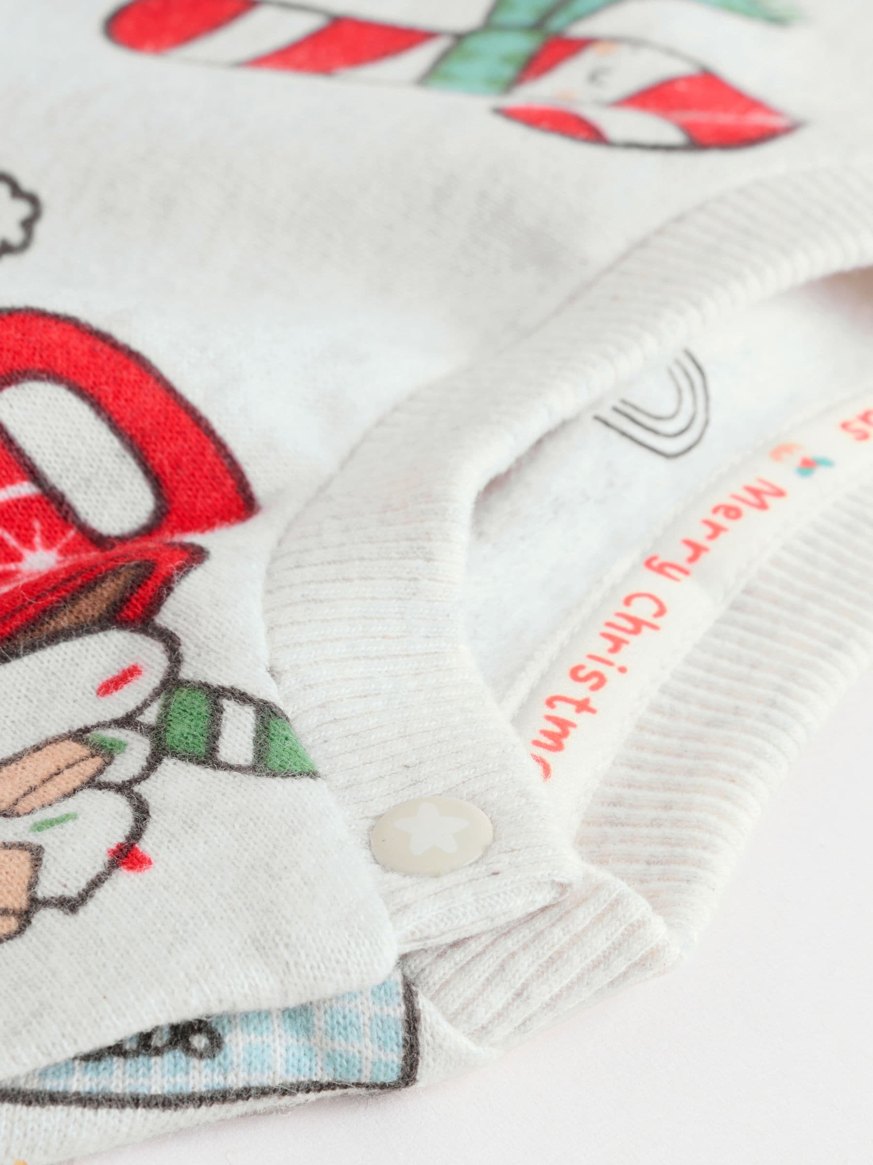 Grijze Santa Traktaties - Kerstmis Sweat en Joggingbroek Baby Set (0mnd-2jr)