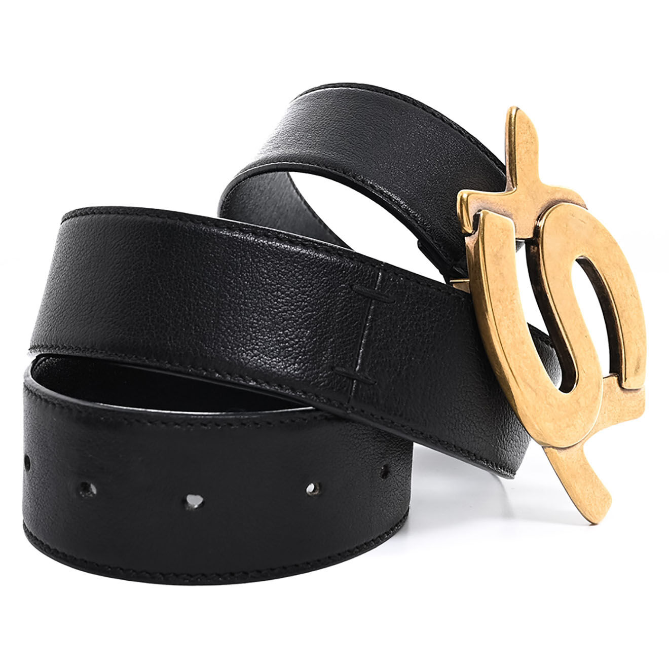 Saint Laurent Ceinture en Cuir noire - Très bon état