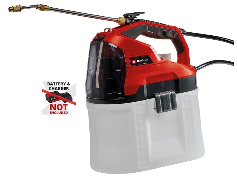 Einhell Akku-Drucksprühgerät GE-WS 18/75 Li-Solo Praktischer Helfer für ein sattes Grün im Garten