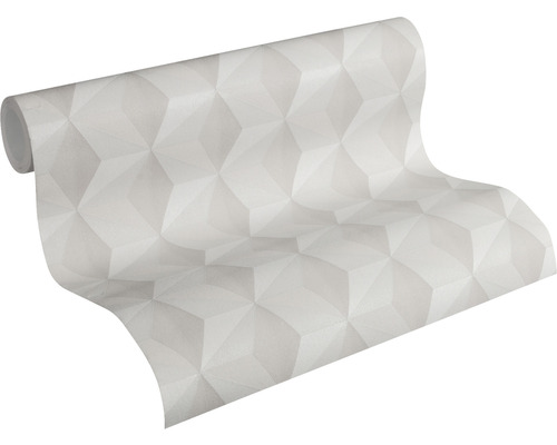 Vliesbehang 96255-1 New Life Cube 3D look beige