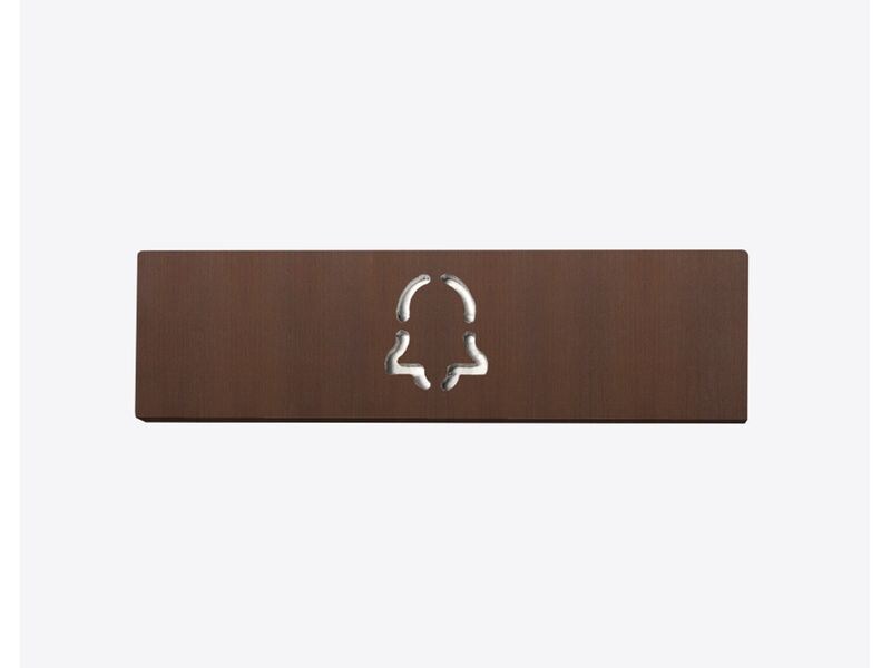 Doorbird Namensschild für eine Ruftaste mit Glockensymbol Schild passend für Türstationen der D21x-Serie