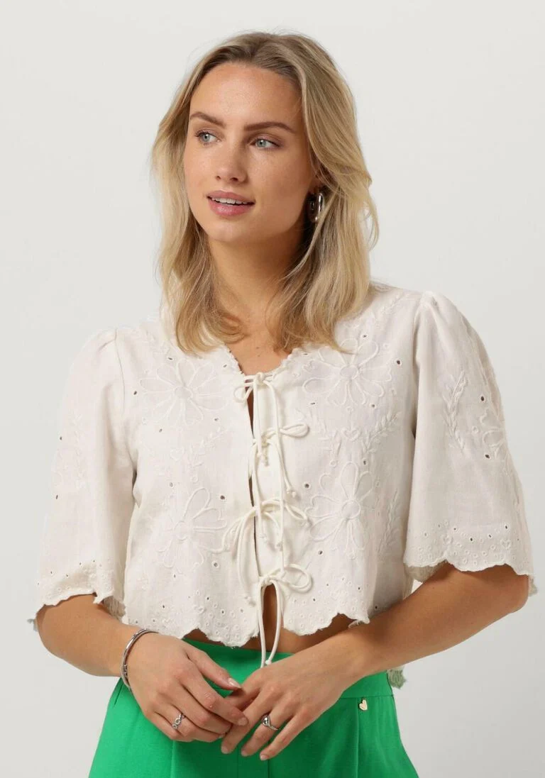 FABIENNE CHAPOT ecru fabienne chapot blouse sterre ss top