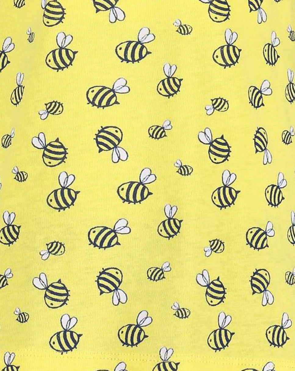 Shirtkleid BUSY BEE AOP in straw