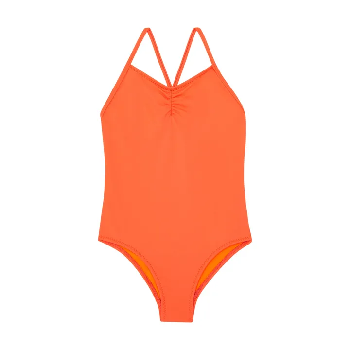 SMALLABLE BASICS Maillot De Bain 1 Pièce Bretelles Croisées | Orange