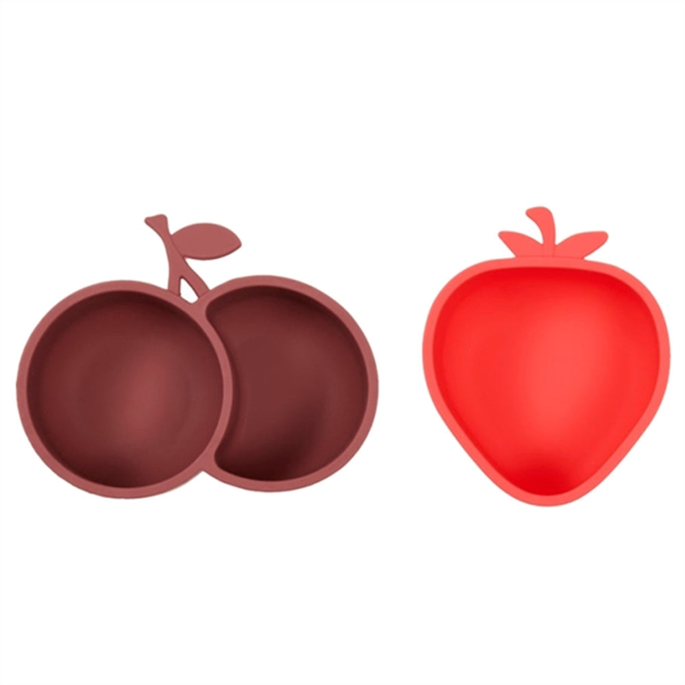 Yummy Snack Skåle 2-pak Strawberry & Cherry Cherry Red/Nutmeg