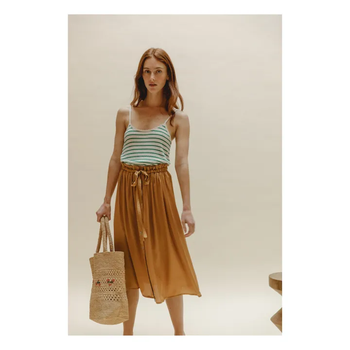 Emile et Ida Débardeur Zabare Rayures - Collection Femme | Vert
