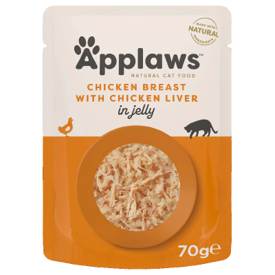 Applaws Pouch Chicken & Liver in Jelly 70g