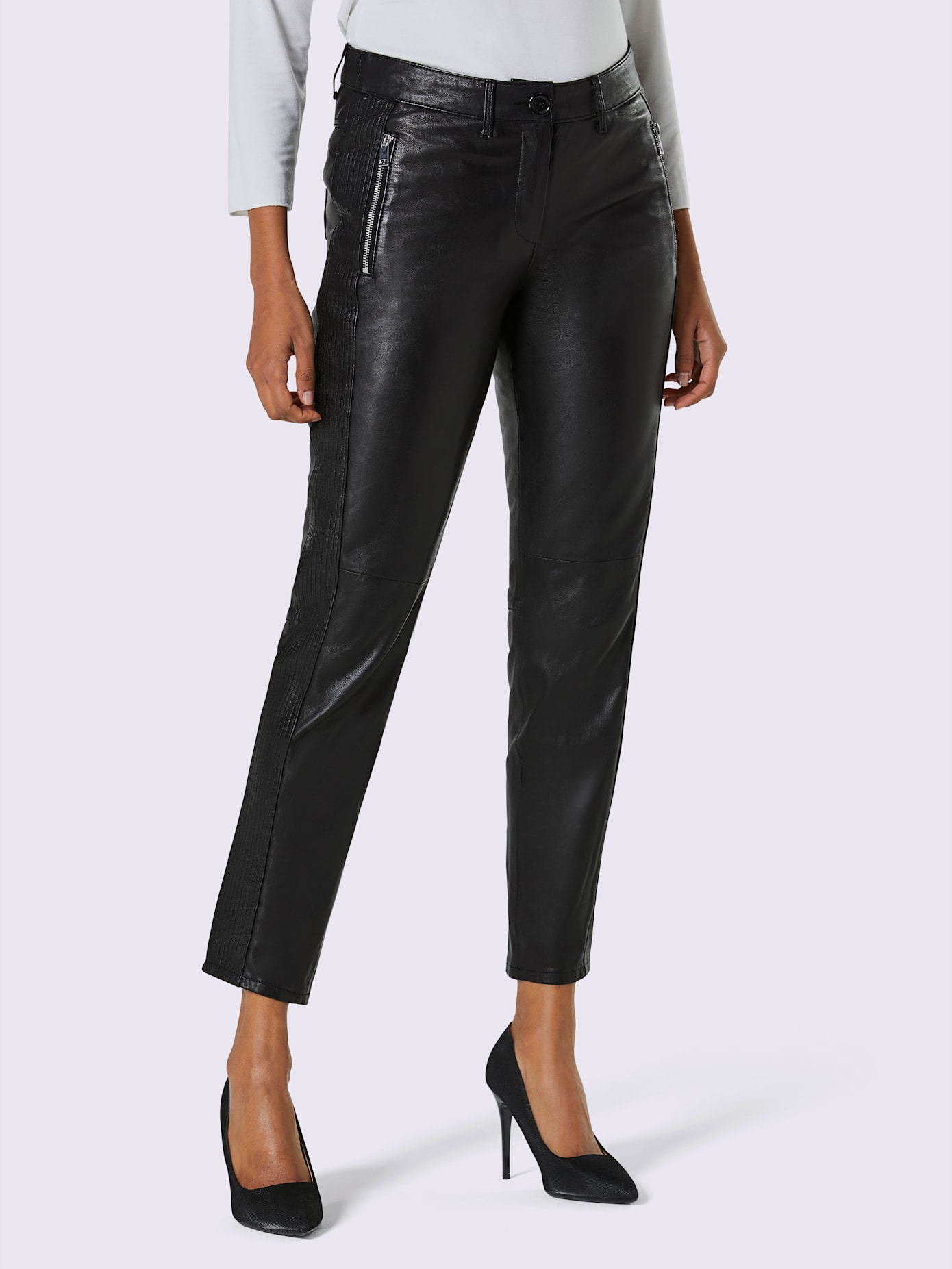 Pantalon cuir agneau nappa cuir agneau nappa véritable