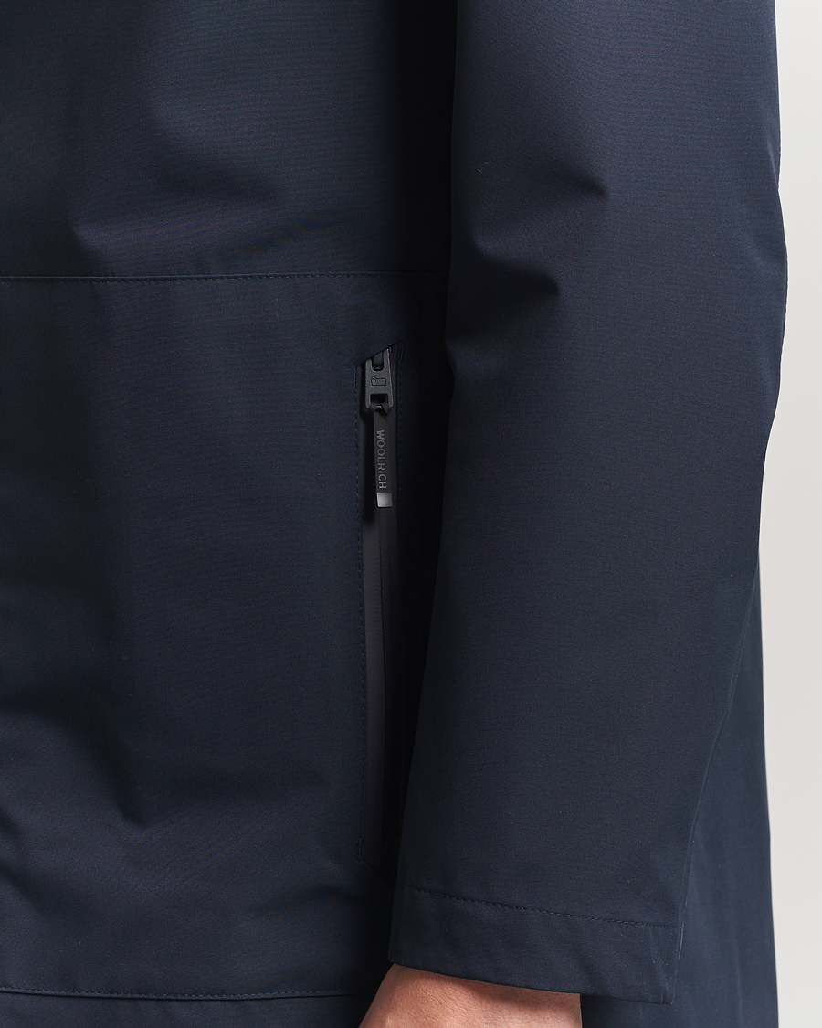 Woolrich Two Layer 2 in 1 Carcoat Melton Blue