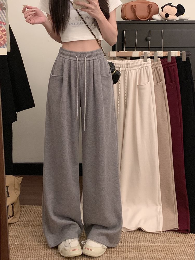 Kizmi - Trekkoord, hoge taille, wijde joggingbroek in 5 kleuren