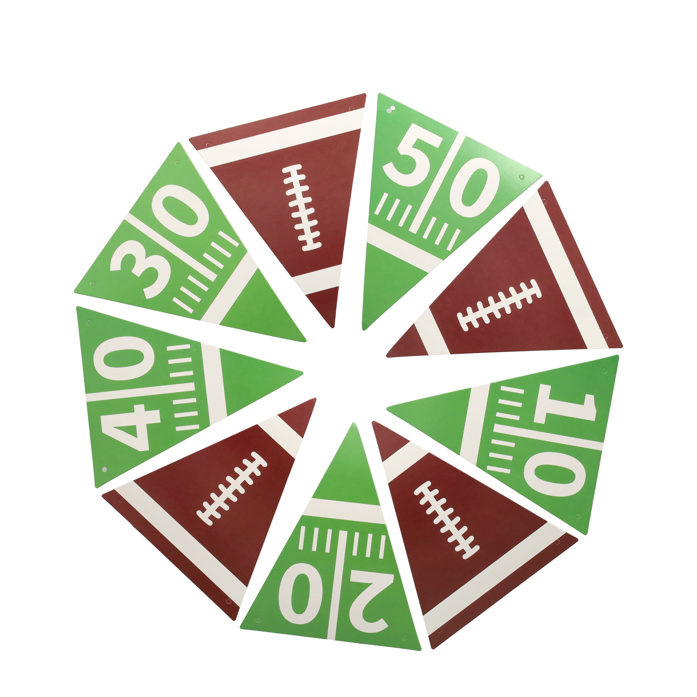 (4er Set) 2.5m Football Girlande Party Deko Super Bowl Accessoire Banner