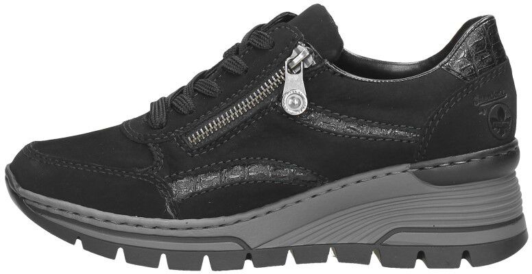 Rieker Veterschoenen Laag zwart