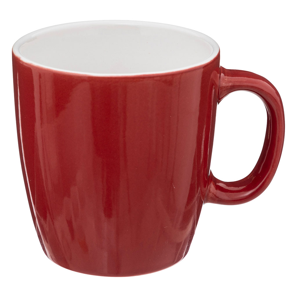 Tasse à café faïence rouge 18cl