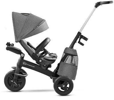Kinderkraft EASYTWIST Platinum Trehjulssykkel, Grå