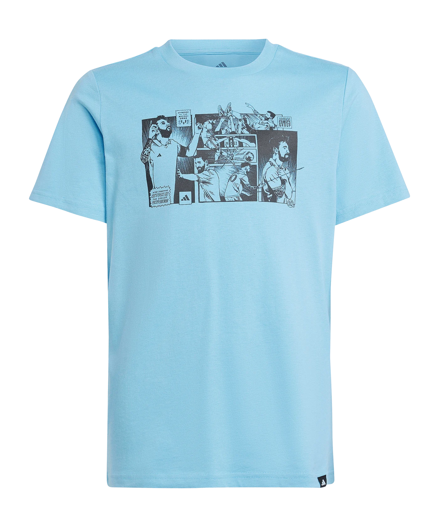 adidas Messi T-Shirt Kids Blau