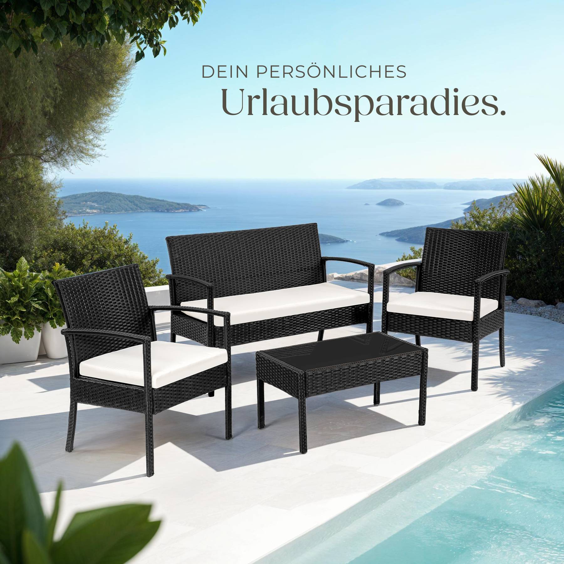 Rattan Sitzgruppe Sparta