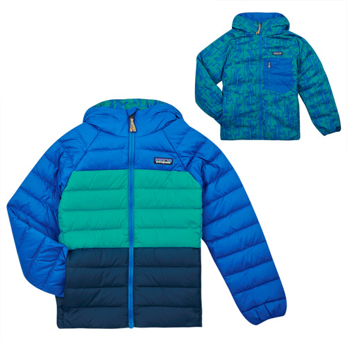 Patagonia - K'S REVERSIBLE DOWN SWEATER HOODY - Bleu