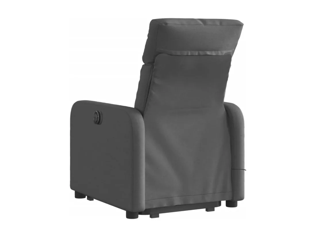 Fauteuil massant inclinable Gris foncé Tissu