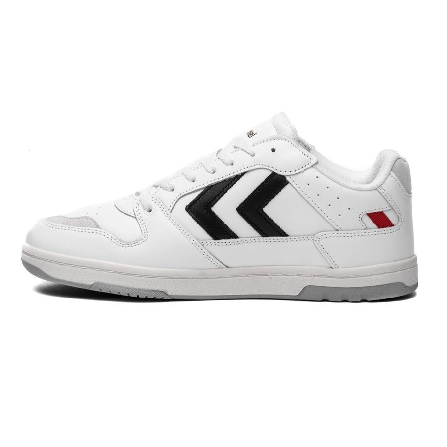 Hummel Chaussures Power Play Cuir - Noir/Blanc/Gris